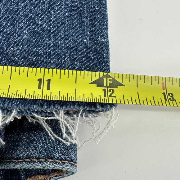 American Eagle Super High Rise Baggy Wide Leg Jeans Blue 12 Regular Denim NWOT - Picture 12 of 12